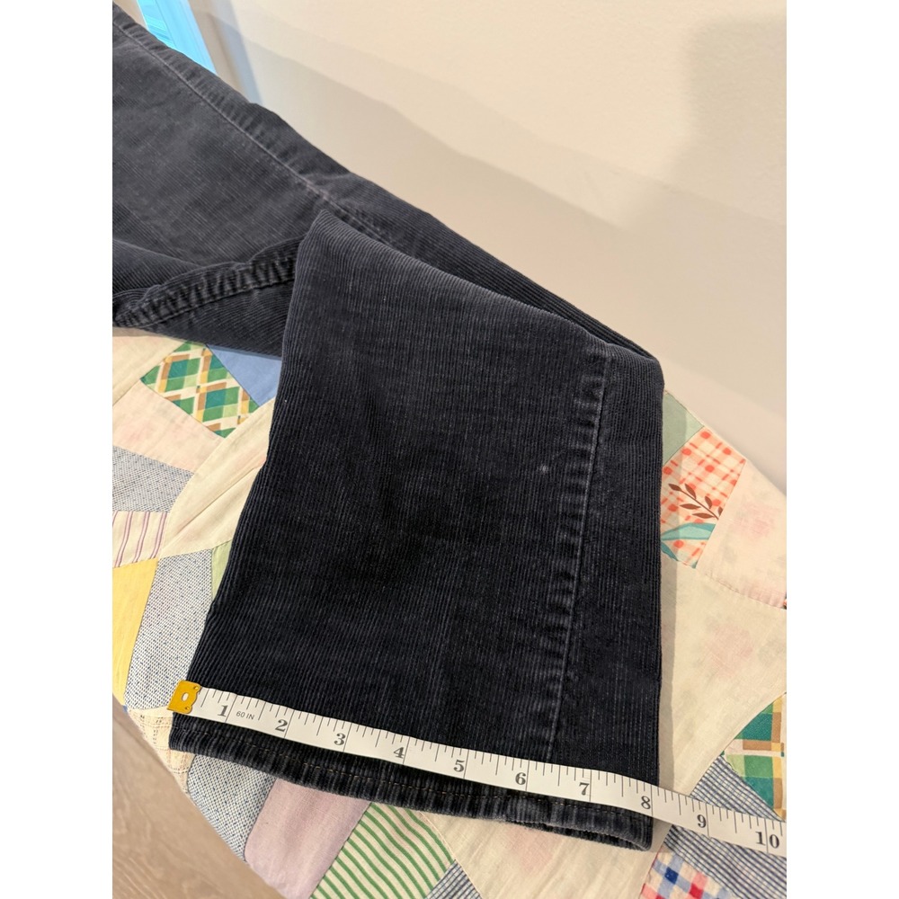 Vintage Levis 716 Student Orange Tab Corduroy Pants Navy Blue Talon 42 Zip 29x32 - Picture 9 of 9